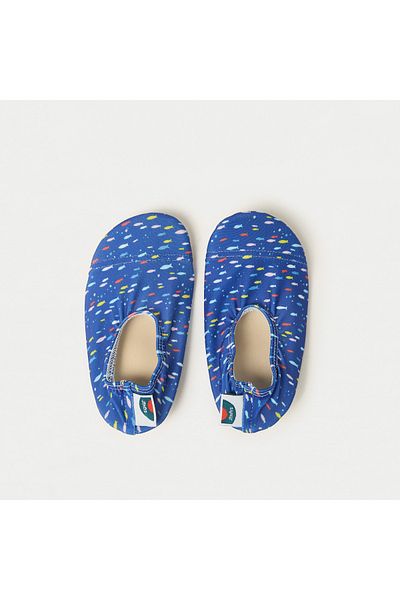 Juniors All-Over Fish Print Anti-Slip Swimming Slippers