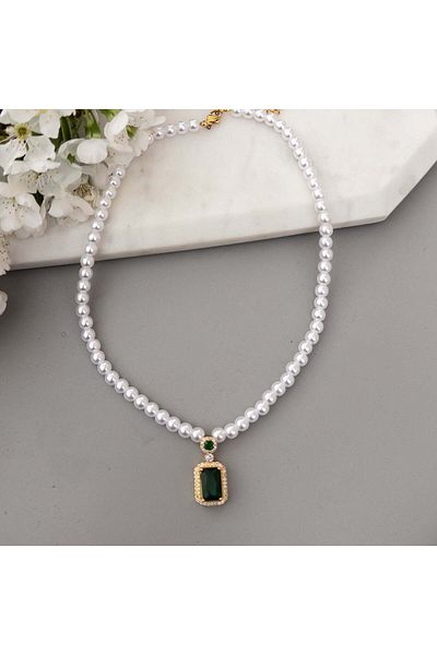 MOONGLOW ACCESSORIES Visul verde al lui Colier
