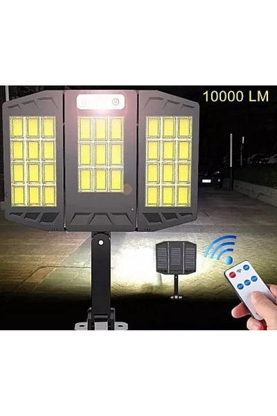 divendi-ro Solar LED lamp with motion sensor 10000 Lm TRIPLA COB with remote control