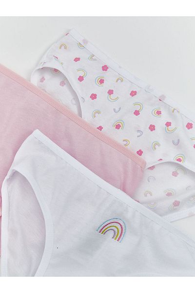 LC Waikiki New Season Printed Girls' Panties 3-Piece - S5Du91Z4