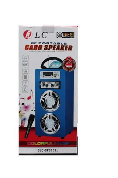 DLC Bluetooth Portable Speaker Fm Radio Usb Mp3 Mp4 Usb Sd Bt Player Remote