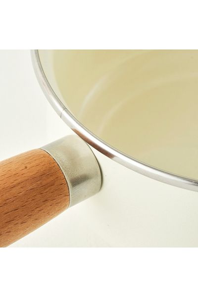 Bella Maison Cozy Enamel Sauce Pot Cream (1.6 Lt)