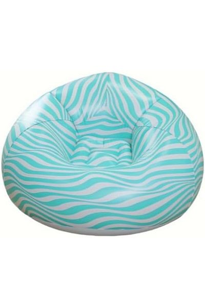 Generic ECVV® Stripe Inflatable Lounger Air Sofa Inflatable Chair For Vacation | Camping | Indoor Rest | 11