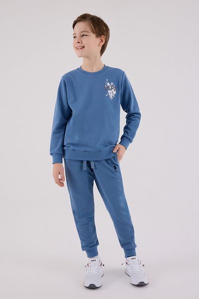 U.S. Polo Assn. Αδειτωμένο σετ φόρμας για αγόρια κάτω από 2 τεμάχια