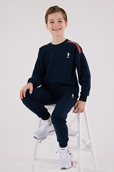 U.S. Polo Assn. Αδειτωμένο σετ φόρμας για αγόρια κάτω από 2 τεμάχια