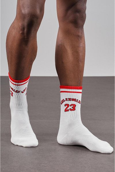 king brich Pack of 4 Los Angeles Written Unisex Sports Socks