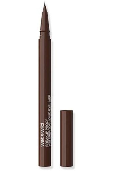 WET N WİLD wet n wild Breakup Proof Liquid Eyeliner, Waterproof, Long-Lasting - Cruelty-Free & Vegan - Brown