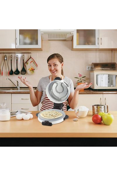 Shopi RADIOTRONICS Classic Bread Maker, Pizza Maker 2100W Power, 30cm/12.5 Inch Flat Plate, Temperature Co