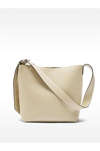 PARFOIS Çivili Askılı ve Dokulu Omuz Çantası