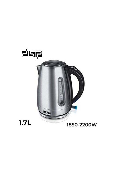 DSP Metal electric kettle KK1137 1.7 L 1800-2200w black