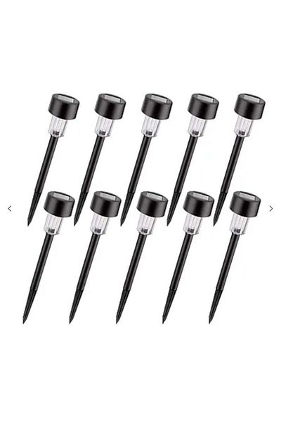 divendi-ro Set of 10 solar garden lamps size 30 cm with white light