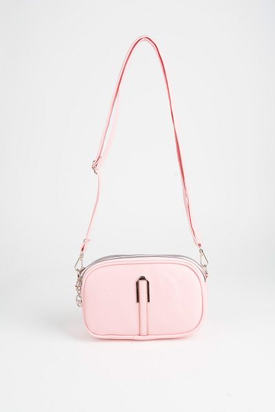 Vivaq Women's Pink 4 Compartment Faux Leather Medium Size Zipper Closure Handbag and Shoulder Bag