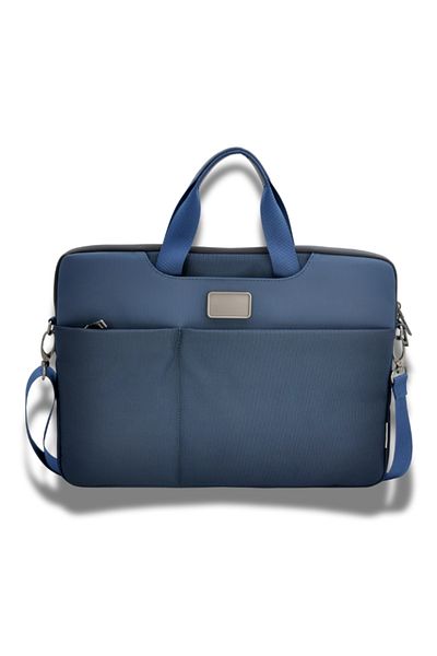 ORYX O-lapclassy Sleek Laptop Bag Minimalist Lightweight Work Bag Blue