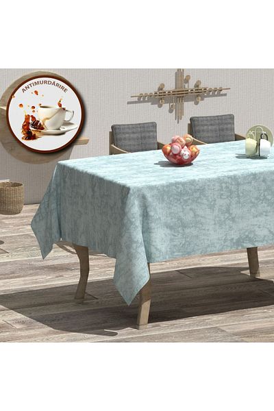 Pucioasa Teflon-coated cotton tablecloth, round, diameter 160cm, mint green