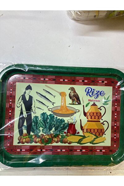 gözdem çay RİZE HATIRASI ÇAY TEPSİSİ