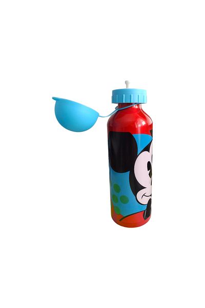Mickey Mouse Water bottle, for children, made of aluminum, BPA-free, multicolor, 500 ml, Mickey Mouse