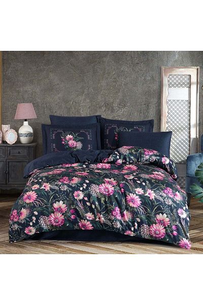 Hobby Rebecca Double 300 Tc Satin Duvet Cover Set