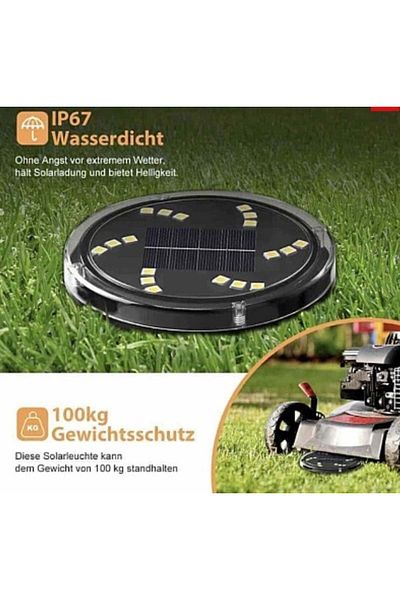 divendi-ro Solar floor lamp A117 T18 Led round for garden or terrace