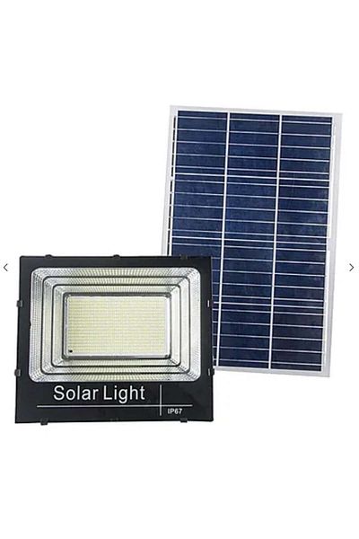 divendi-ro KIT Projector 200w LED DIMABIL JORTAN with INDIVIDUAL Solar Panel and Remote Control