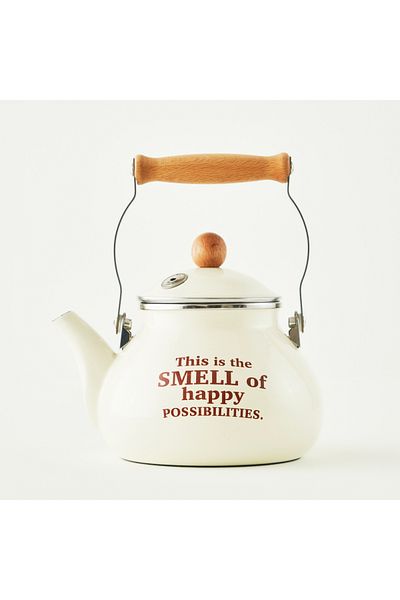 Bella Maison Cozy Enamel Teapot Cream (2 Lt)