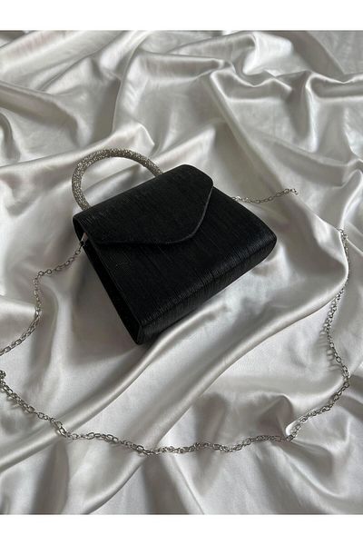 Mia Collection Βραδινό φόρεμα Nora Μοντέλο Τσάντα αρραβώνων Μαύρη