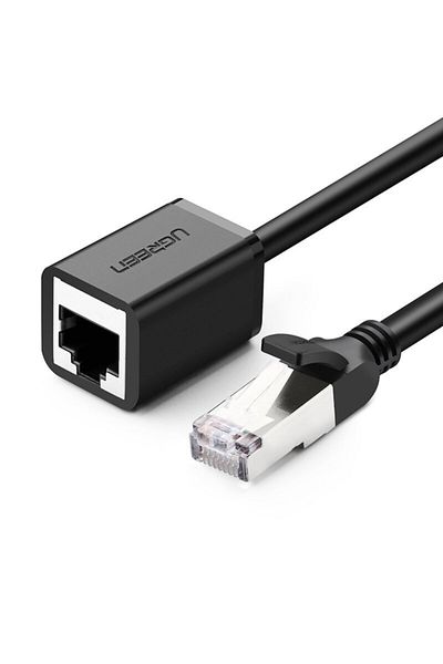 dalip Cablu de extensie retea internet, RJ45 mama la RJ45 tata, Cat 6, 10Gbps, 2m lungime, Negru