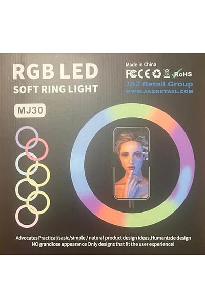 Shopi JAZ Ring Light for Selfie with Metal Stand for Pictures, Video, Streaming as YouTube, Instagram & Ti
