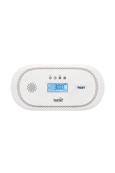 Home4U CO Sensor LCD, battery-powered, 2-year battery life, 10-year sensor life