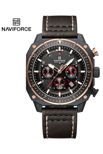 Naviforce Chronograph Sports Watch with Multi Function Display Durable Strap Water Resistant