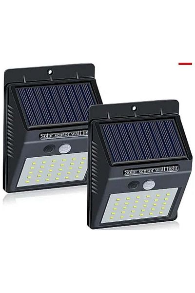 divendi-ro Set of 2 BRIGHT 30 LED Solar BRIGHT Lamps with motion sensor and light 1 way LIGHT