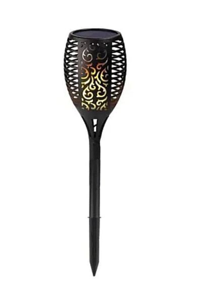 divendi-ro Solar lamp with flame effect for garden or terrace, height 78cm