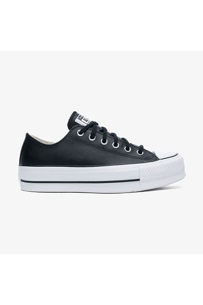converse Chuck Taylor All Star Leather Platform Unisex Black Sneaker