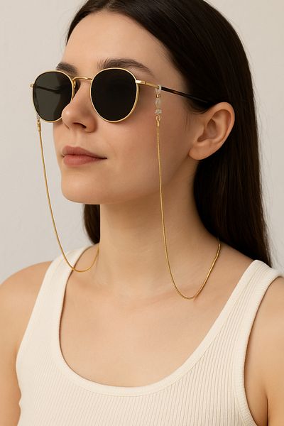 Narflake Basic Steel Glasses Chain – No Blackening, Stylish and Thin Design