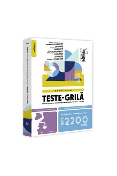 Editura Universul Juridic Teste-grila, minispete pentru examenele de admiter