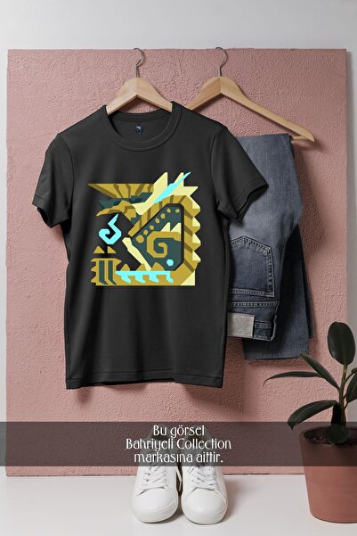 Bahriyeli Collection Tricou unisex cu design Monster Hunter 4 Ultimate suprad...