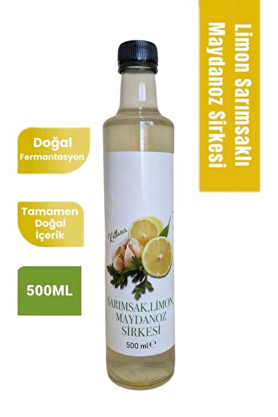Esorya Katkısız Doğal Fermantasyon Sarımsak, Limon, Maydanoz Sirkesi Kürü 500 ml