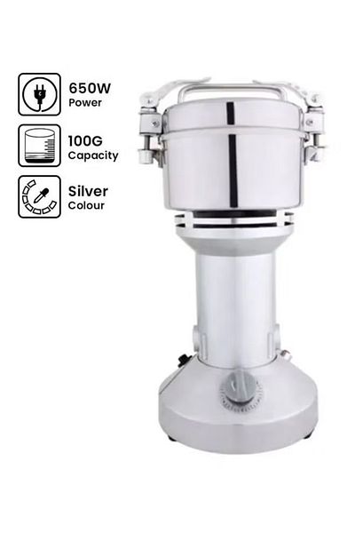 TOSCANA U Stainless Steel Electric Coffee Grinder Bean Grinding 650W 150g Silver