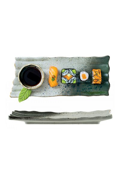 Bonna Rectangular porcelain plate BONNA GAIA 30x12cm (GAI30DT)