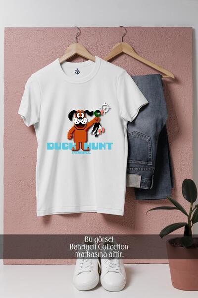 Bahriyeli Collection Tricou unisex cu design Duck Hunt Super Mario Pinball su...