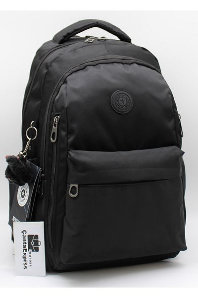 ÇantaExpress Σχολικό σακίδιο πλάτης Unisex Αδιάβροχο υφασμάτινο Σχολικό τσαντάκι 2500 Μαύρο