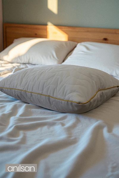 Anılsan 4-Piece Quilted Deluxe Cotton Zippered Pillow Protective Case 50X70 cm