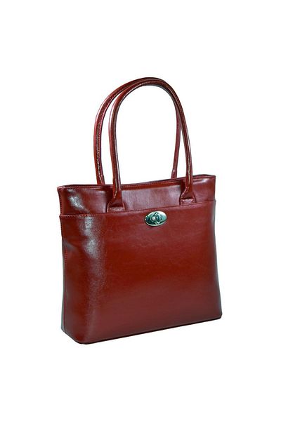 Magazinul de genti Women's genuine leather purse, model 175, Bordeaux