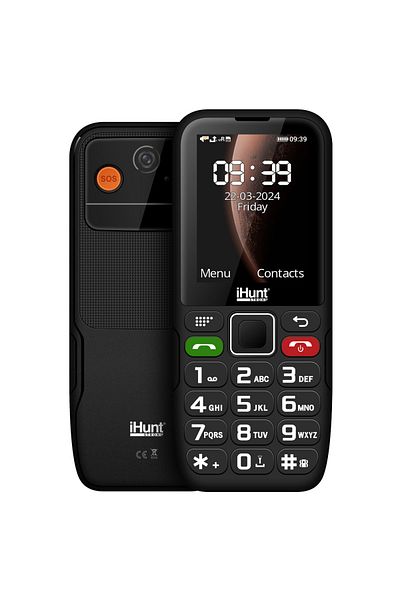 iHunt iHunt Primo 4G Phone, Dual SIM, 2.4-inch, Big Buttons, Camera, FM Radio, Charging Station