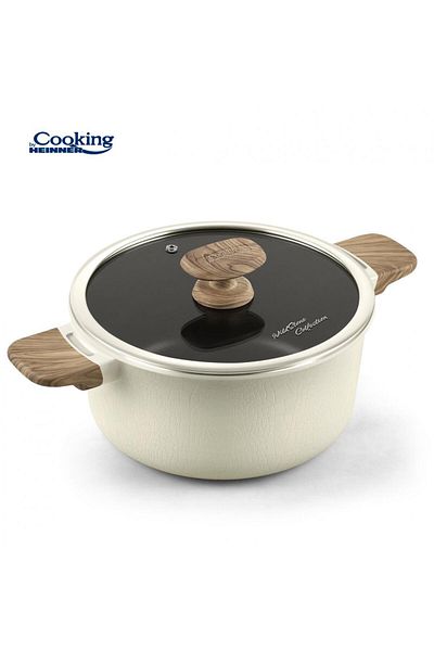 Cooking by Heinner ALUMINUM PAN+LID 20x9.5CM,2.5 L, WILD STONE