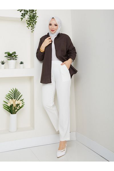 Moda İncir Belt Elastic Carrot Pants