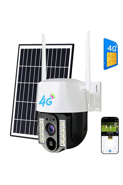 CLAUSTEEL Surveillance Camera With 8000mah , Solar Panel T, 4g, Ip66