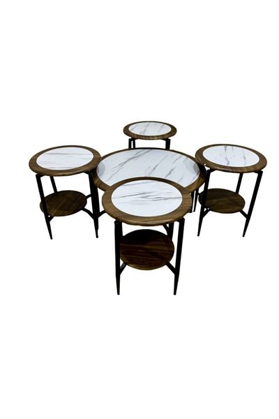 DEC13 4+1 service table set, size 100 cm