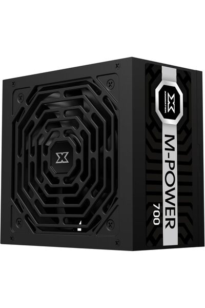Xigmatek M-Power 700 واط (ATX700، 700 واط، ثنائي التوجيه، مروحة سوداء 12 سم، صندوق بني، سلك طاقة SASO)