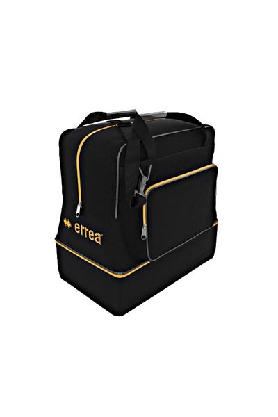 ERREA Geanta sport Errea de baza medie pentru adulti, neagra cu portocaliu