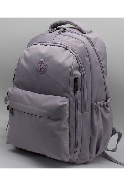 MegiHero School Backpack Unisex Water Resistant Fabric School Bag Grc2500 Light Lavender